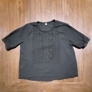 Lian Top Women's Size 2XL Whimsigoth Goth Embroidered